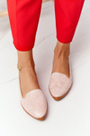 Dámske Sergio Leone Mk700 Pink Suede Loafers