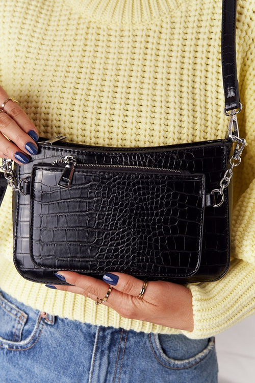 Malá Taška Přes Rameno Se Sáčkem Paris Černá