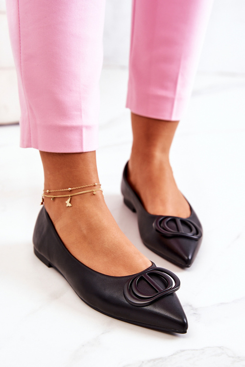 Kůže špičaté baleríny Černe Rachelle