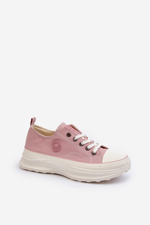 Dámske tenisky na hrubej podrážke Big Star NN274129 Ružové