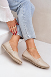 Elegantné Kožené Espadrilky Dámske Béžové Zazoo 10177