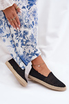 Dámske Espadrilky S Pletením Vinceza 13625 Čierne