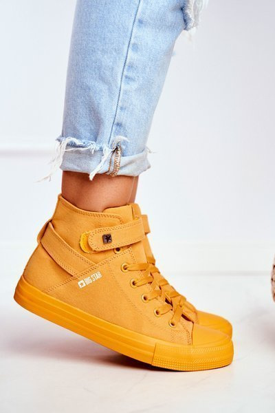 Dámské Vysoké Tenisky Big Star FF274581 žluté