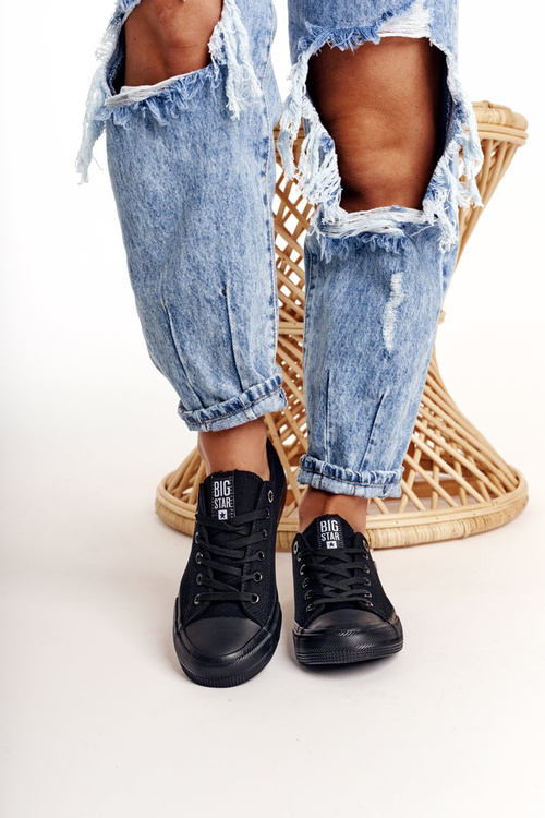 Dámské Klasické Nízké Tenisky BIG STAR AA274009 černé