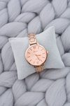 Women's Copper Stylish Watch with Bracelet