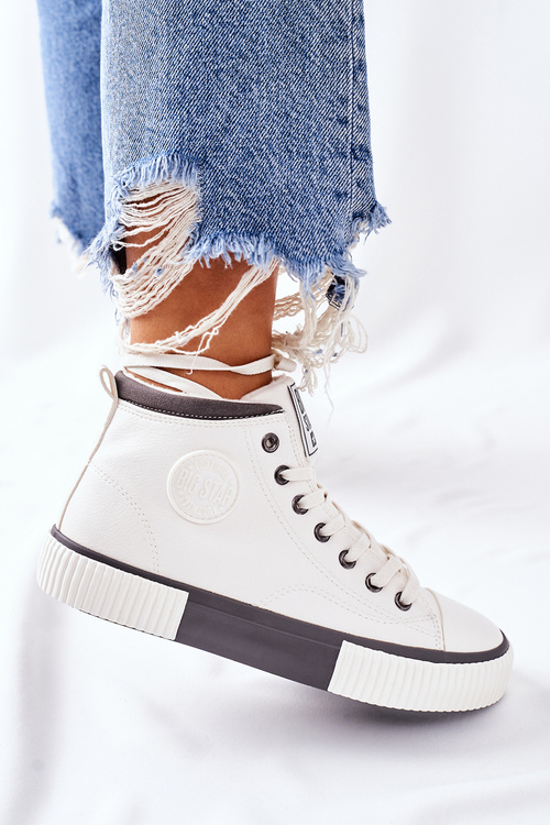 Vysoké Izolované Tenisky Big Star II274158 Bílé