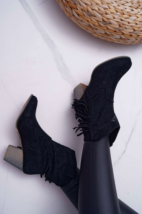 Dámske topánky Cowboy topánky s čiernou marciapo prackou