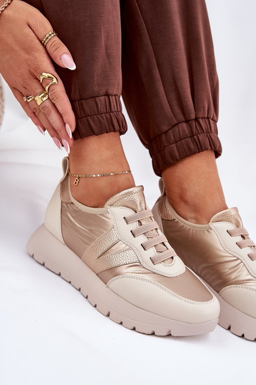 Dámské Sportovní Boty Na Platformě Vinceza 58510 Zlaté