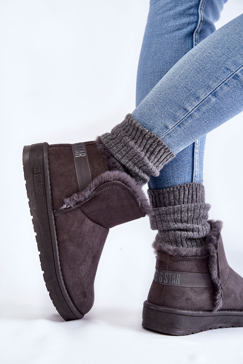 Dámské boty do sněhu Big Star KK274623 šedé