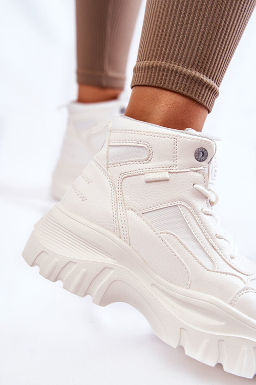 Módní boty Memory Foam Big Star KK274369 Bíle