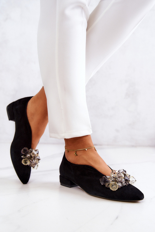 Elegantné semišové topánky s dekoráciou Black McQueen