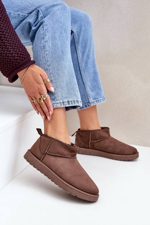 Nízke Snehule Z Eko Semiša Hnedé Nelsanna