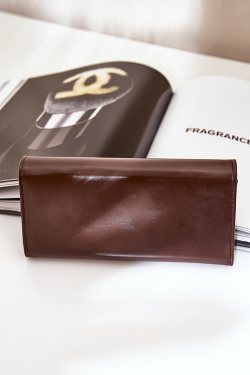 Eko Kožená Hladká Dámska Peňaženka Čokoládová Erolia