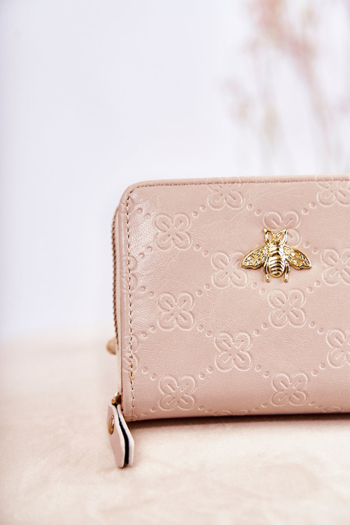 Dámská malá peněženka s ornamentem béžový Sanchos