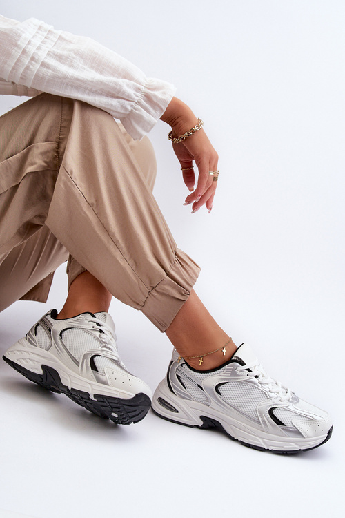 Dámske Športové Topánky Tenisky Bielo-Čierne Leranea