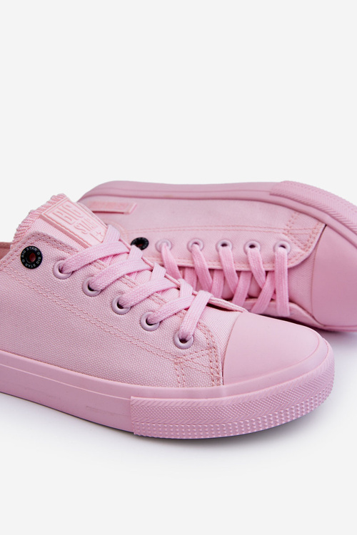Dámska klasická nízka veľká hviezda LL274022 Svetlo ružové tenisky