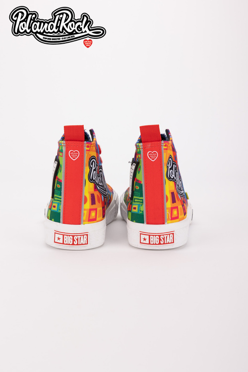 Tenisky Pol'and'Rock Festival X Big Star SS174504 Zeleno-Žlté