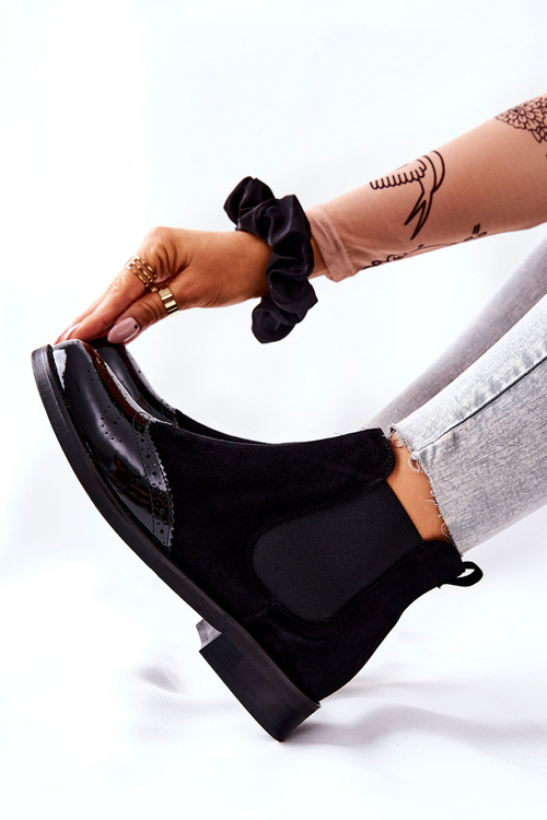 Kožené Nazouvací Boty Laura Messi Black 2096