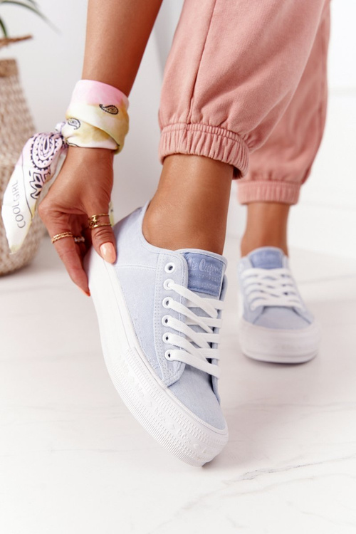 Dámske tenisky na platforme Lee Cooper LCW-21-31-0123L Blue