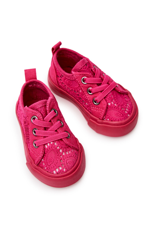 Veľká hviezda JJ374015 Otvorené tenisky ružové