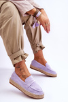 Ženský semišový espadrilles fialová keyla