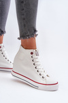 Dámské tenisky na podpatku Cross Jeans NN2R4004 bílé