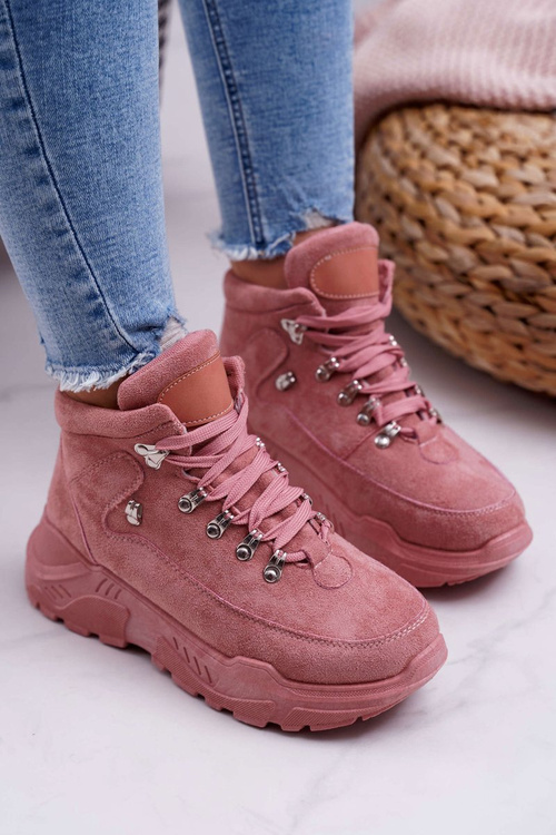 Dámske športové športy s vysokým ružovým neskutočným