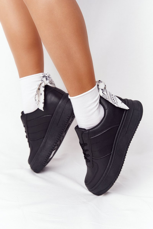 Dámske športové topánky na platforme čierna, toto som ja