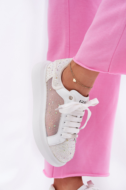 Ozdobené tenisky na platforme GOE NN2N4021 čierne