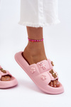 Dámské pěnové žabky s růžovými ozdobami Cambrina