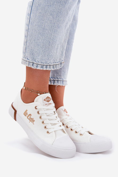 Dámske Textilné Tenisky Lee Cooper LCW-25-31-3428L Biele