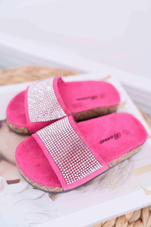 Detské papuče na korkových kryštáloch Fuksia Malena