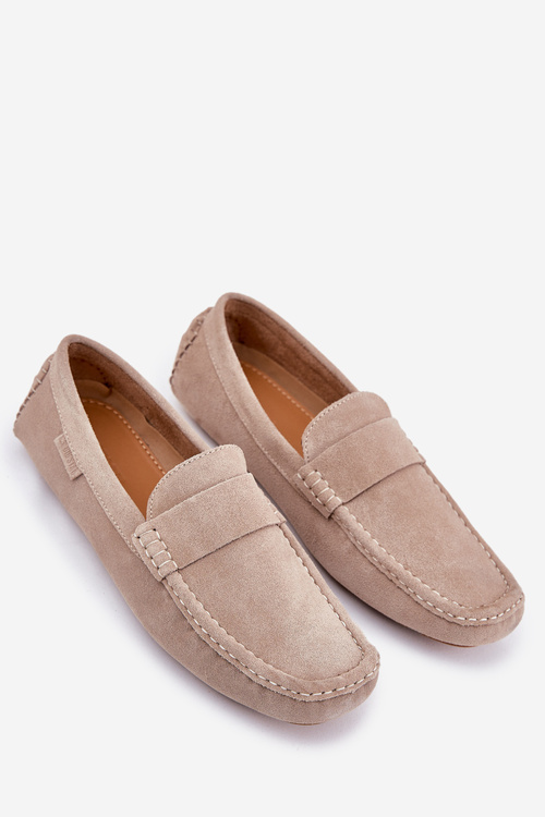 Semišové Pánské Mokasíny Big Star RR174050 Béžové