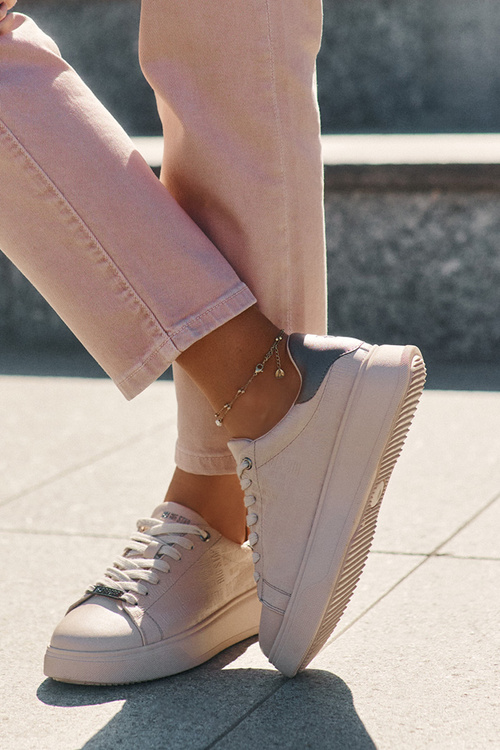 Dámske Tenisky Z Eko Kože Big Star RR274259 Béžové