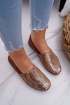 Dámské kožené baleríny hnědé Maciejka 1930A-29/00-6