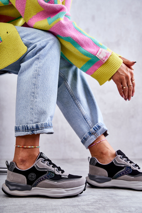 Dámské sportovní tenisky Big Star KK274100 Cerne-Šedá