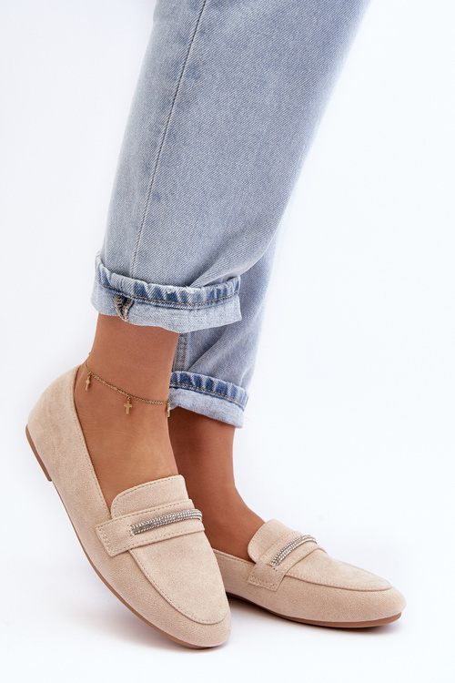 Dámske mokasíny z Ekozamsz Beige Ladite