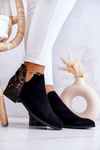 Suede Snake Boots Pattern Black Stephanie