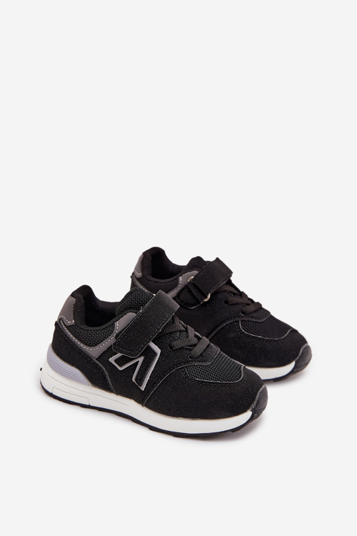 Sportovní tenisky dětské na suchý zip černé Galisse