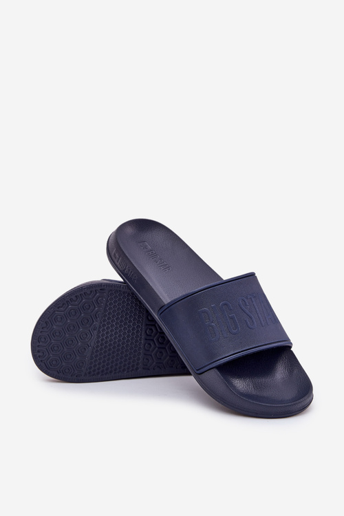 Lehké Pěnové Pantofle Pánské Big Star MM174323 Tmavě Modré