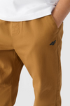 Chlapecké Kalhoty Jogger Casual Hladké 4F Khaki 4FJWMM00TTROM0812-43S