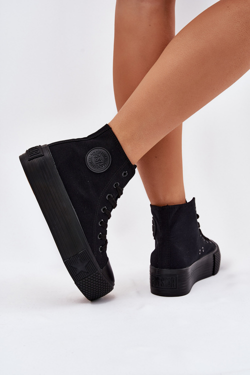 Dámske Tenisky Na Platforme Big Star RR274742 Čierne