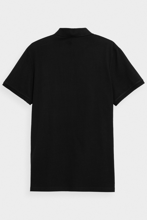 Pánska Polo Tričko Regular S Logom 4F Čierne 4FWMM00TPTSM316-20S