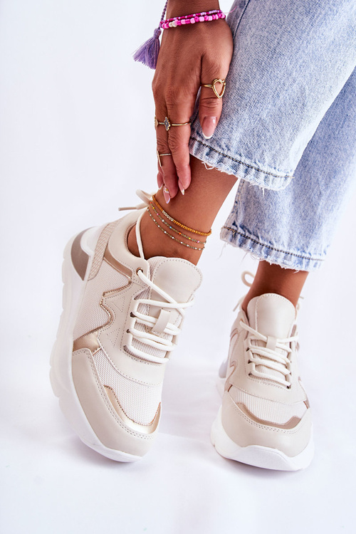 Dámské módní tenisky Světle béžová Allie