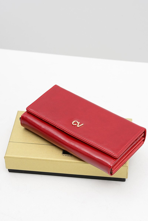 Veľká dámska červená peňaženka