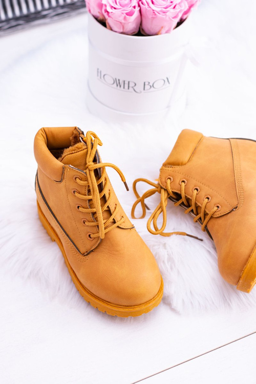 práškové camel teplé Dětské boty traper Dexter