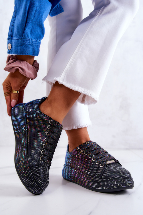 Tenisky športové topánky kamienky goe jj2n4050 čierna