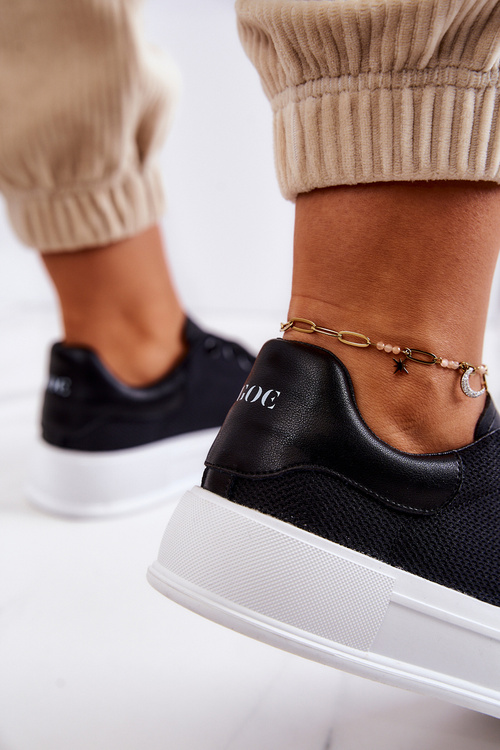 Dámske tenisky na platforme Goe JJ2N4073 Black