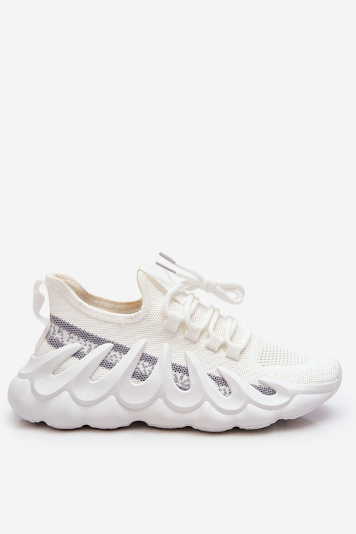 Dámske módne biele ponožky daxo tenisky