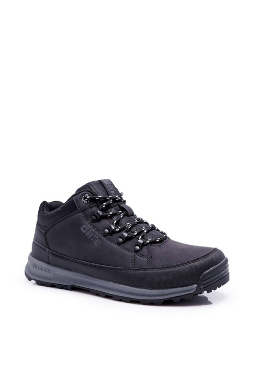 Trekking mládežnícke topánky veľká hviezda Wysokie Outdoor Black EE274816